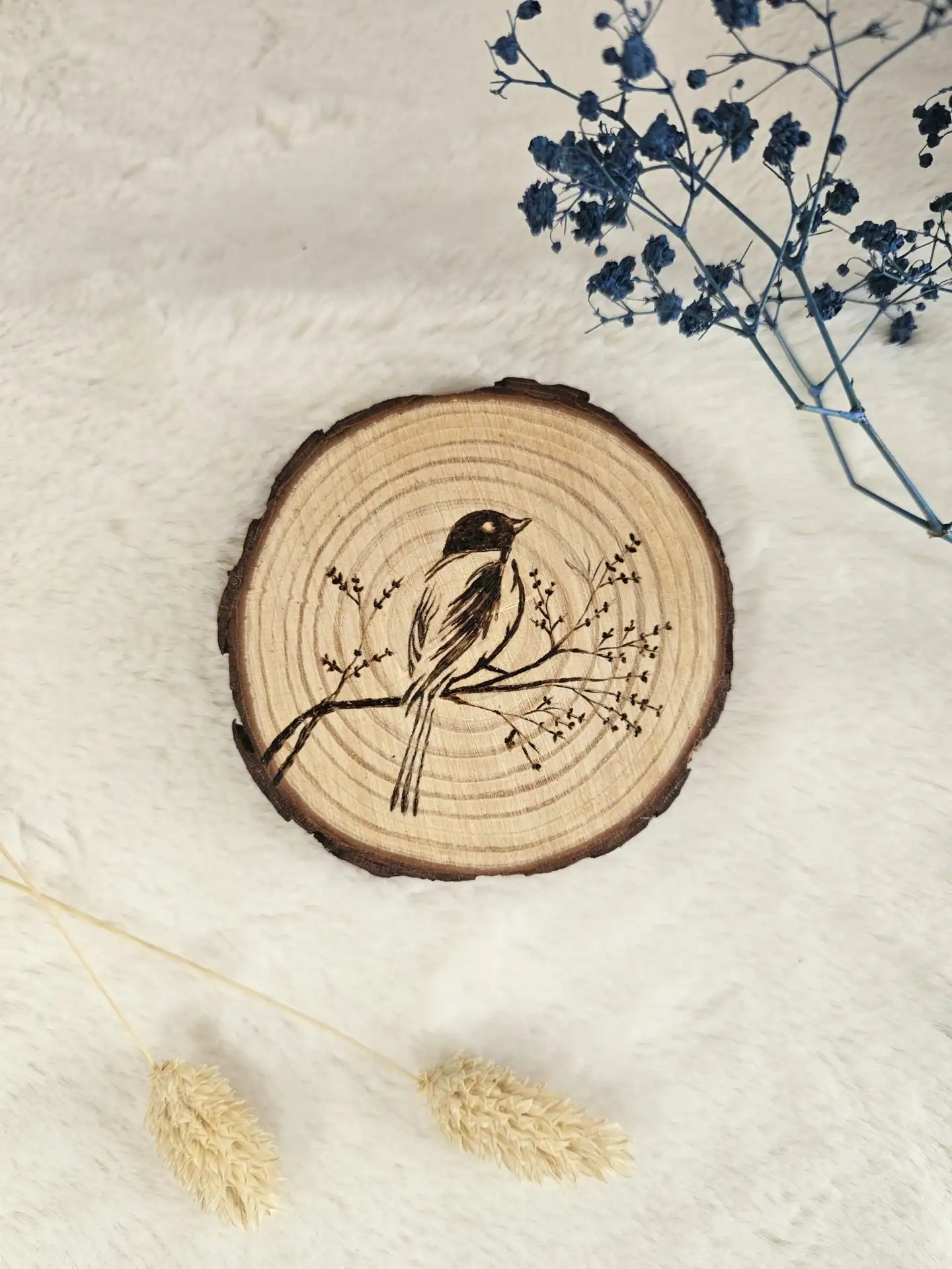 dessous-de-verre-artisanal-pyrogravure-bois-oiseau-1